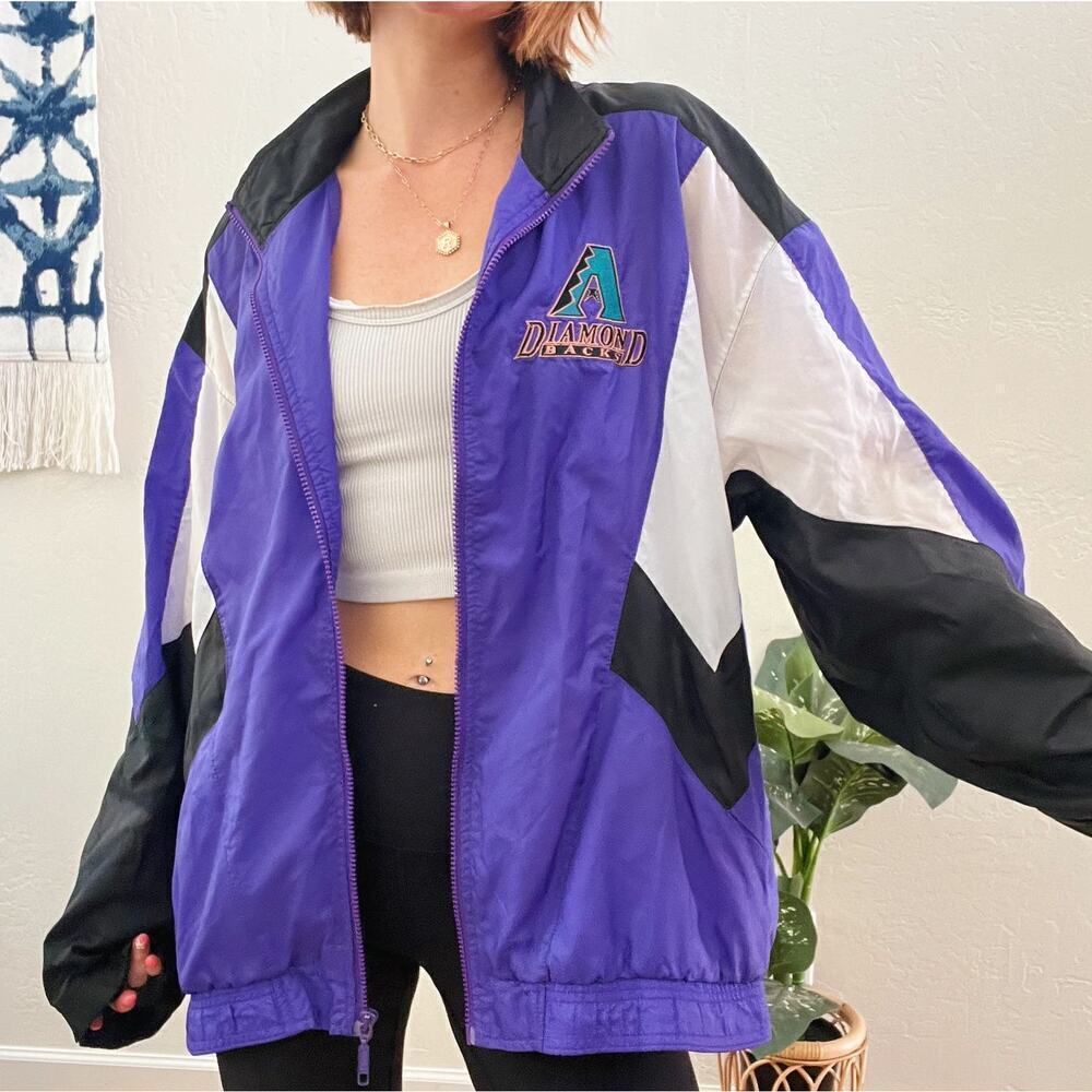 Vintage 1990's MLB Diamondbacks Starter Windbreaker Jacket